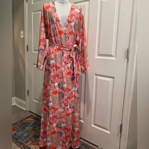 NWT Unique Vintage Pink and Orange Rooster Print Dress